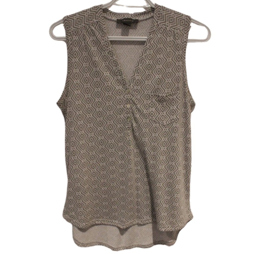 3/$20 🏷 Primark Grey & White Tank Size S